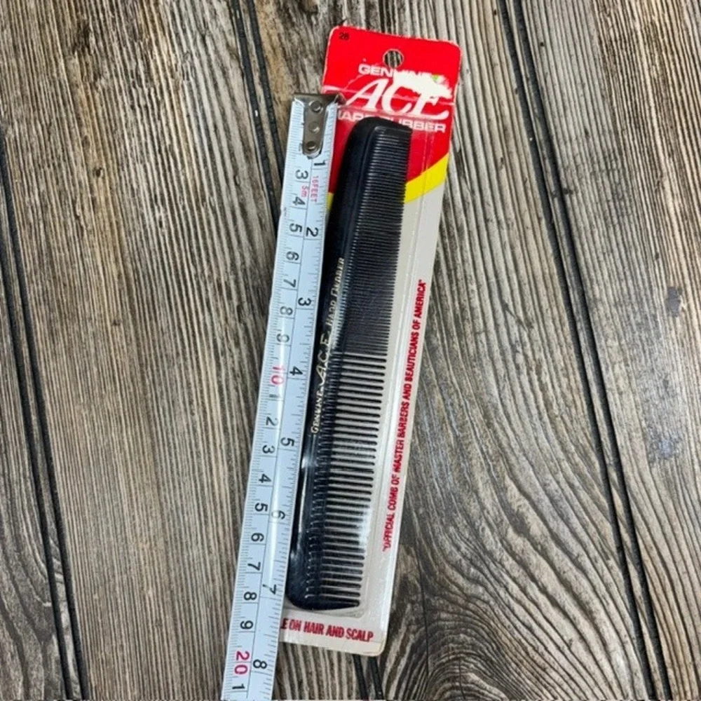 Vintage Genuine Ace Hard Rubber Comb 7